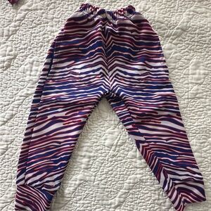 Buffalo Bills Zubaz print Red and Blue Striped Joggers